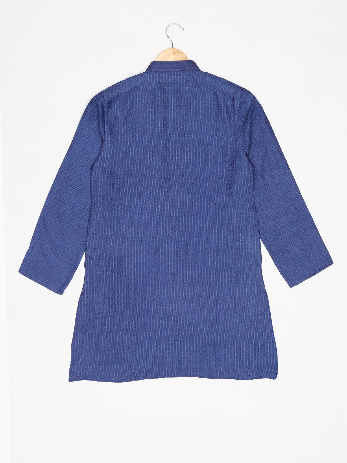 Boys Festive & Party Kurta and Pyjama Set (Blue Pack of 1)