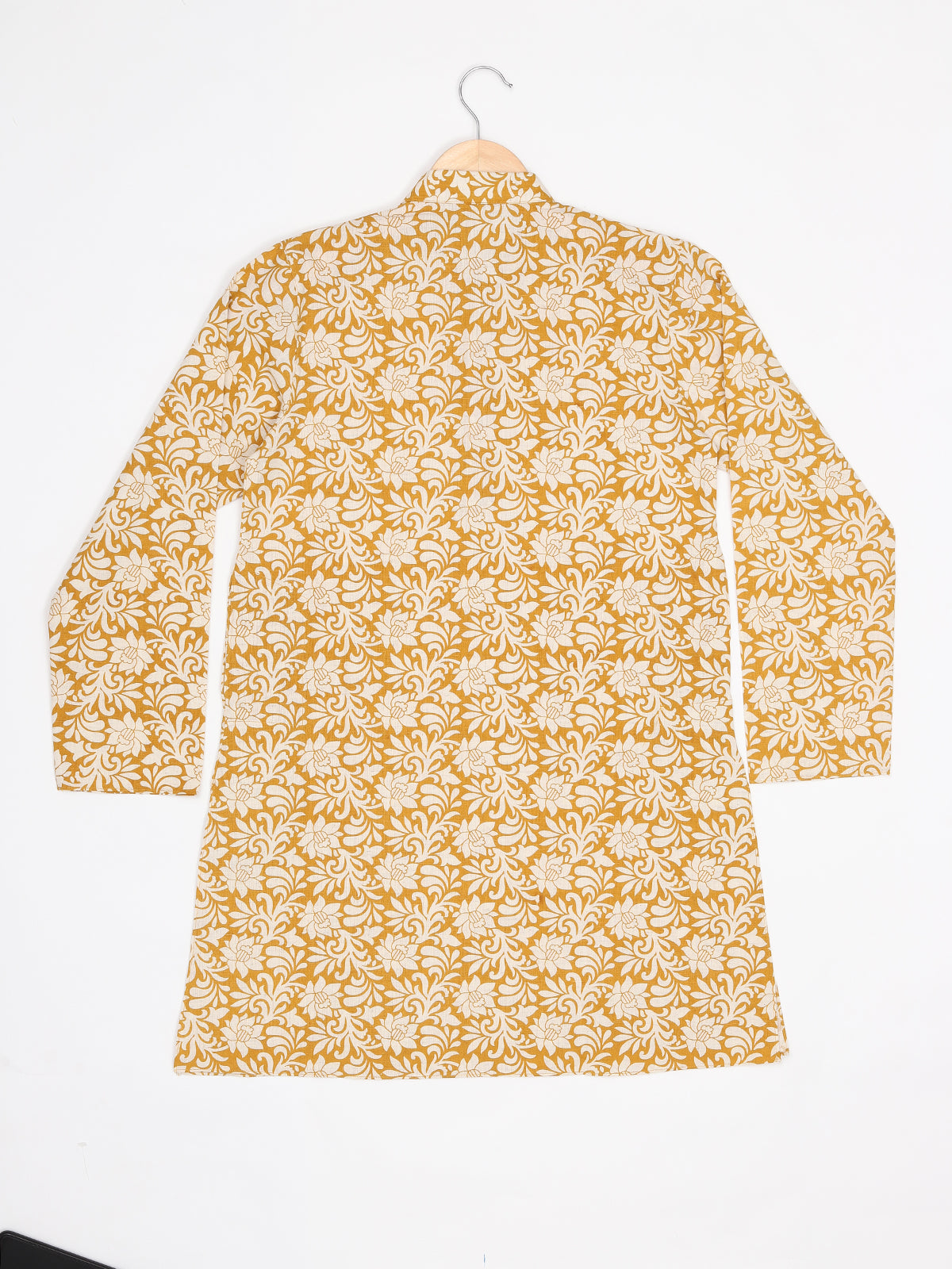 Boys Festive & Party Kurta and Pyjama Set (Gold Pack of 1)
