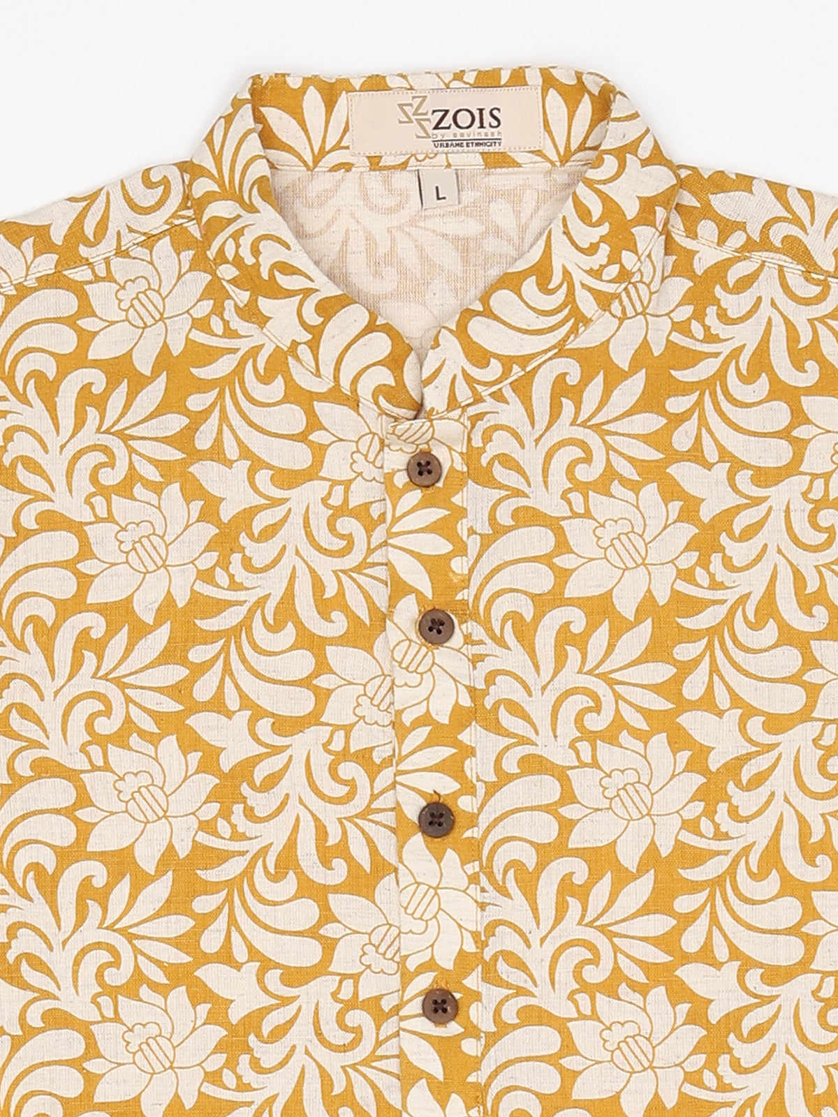 Boys Festive & Party Kurta and Pyjama Set (Gold Pack of 1)