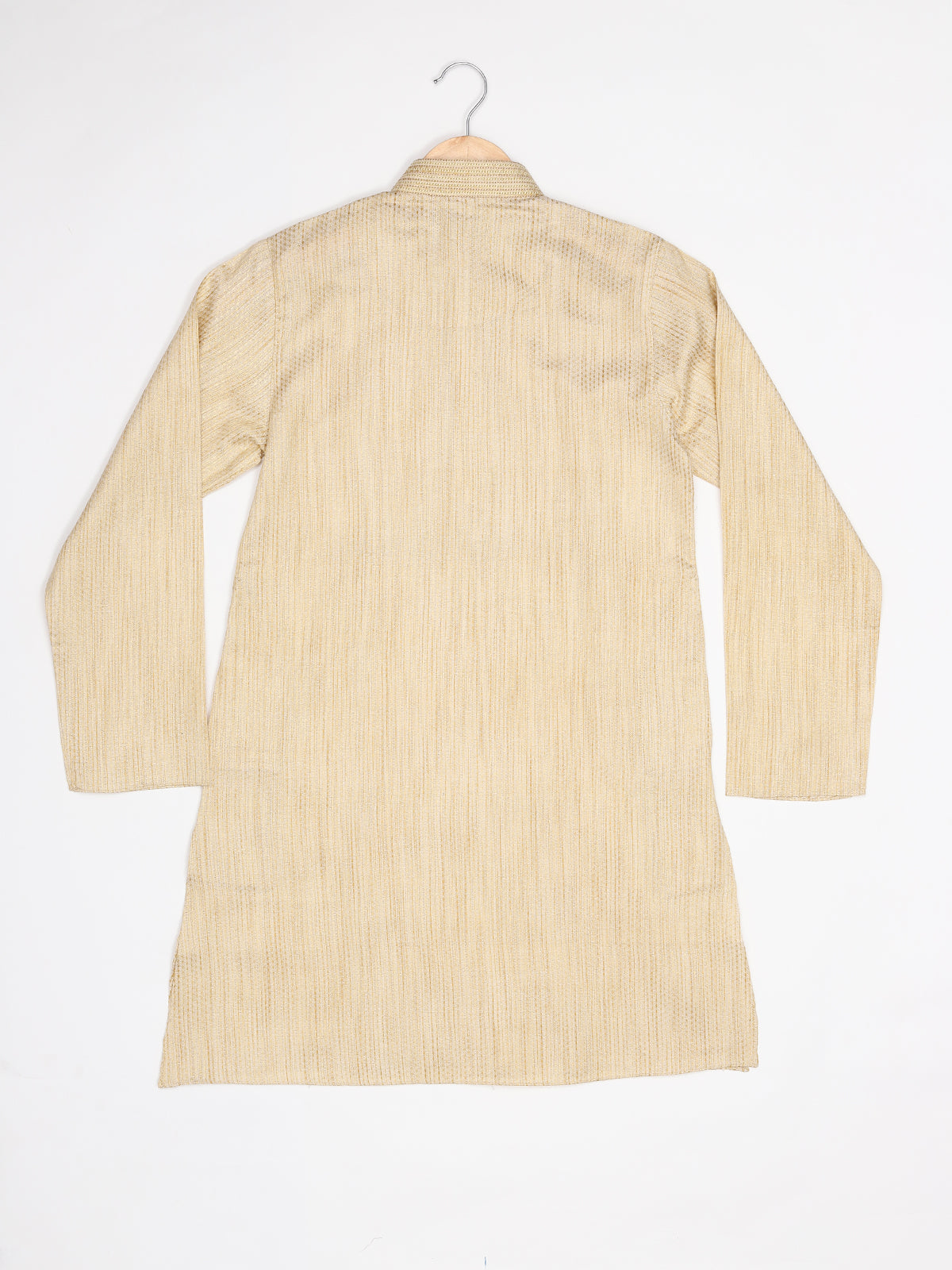 Boys Festive & Party Kurta and Pyjama Set (Beige Pack of 1)
