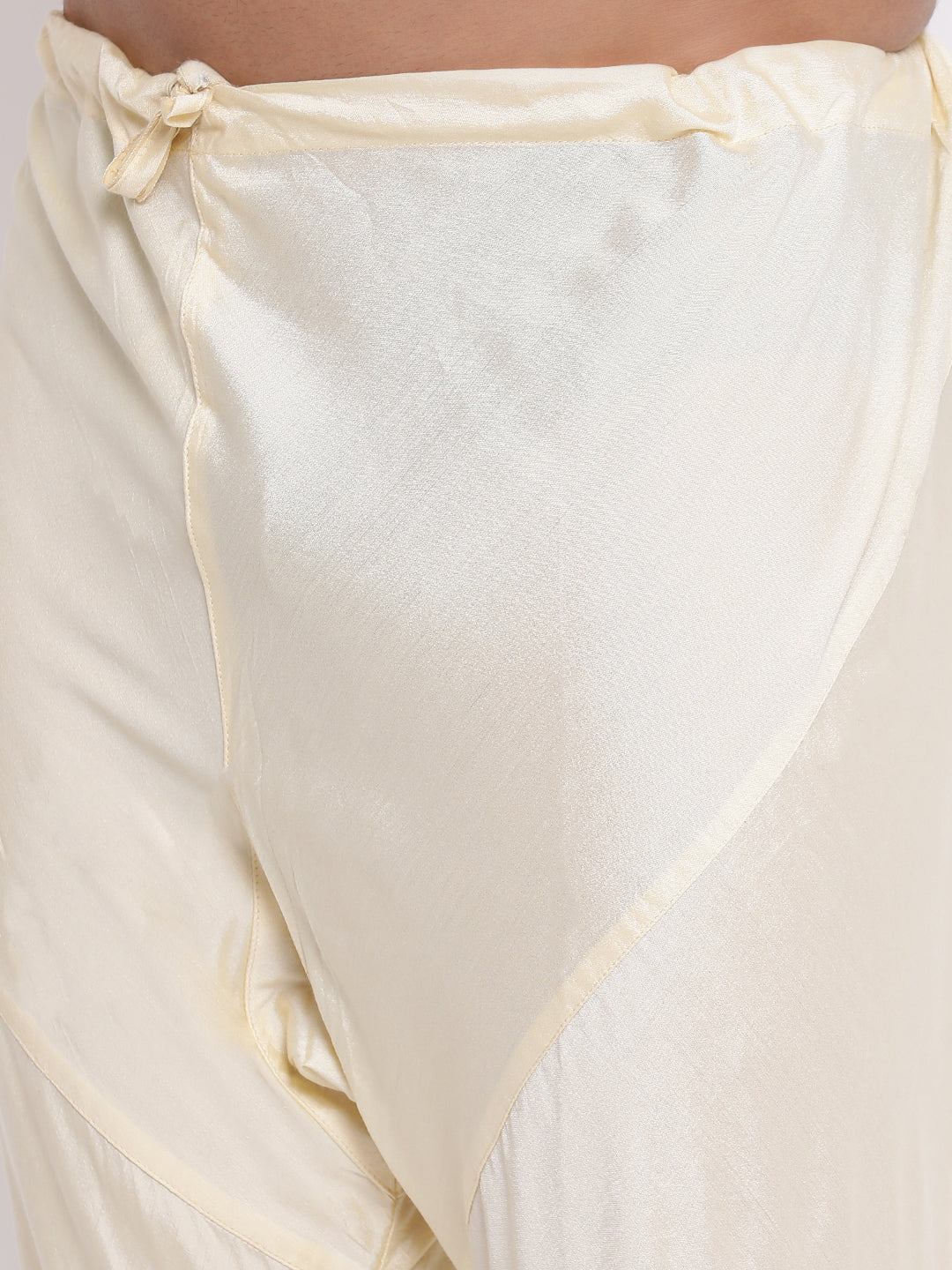 Full Sleeve Solid Kurta and Churidar Set in Brown Khadi Cotton