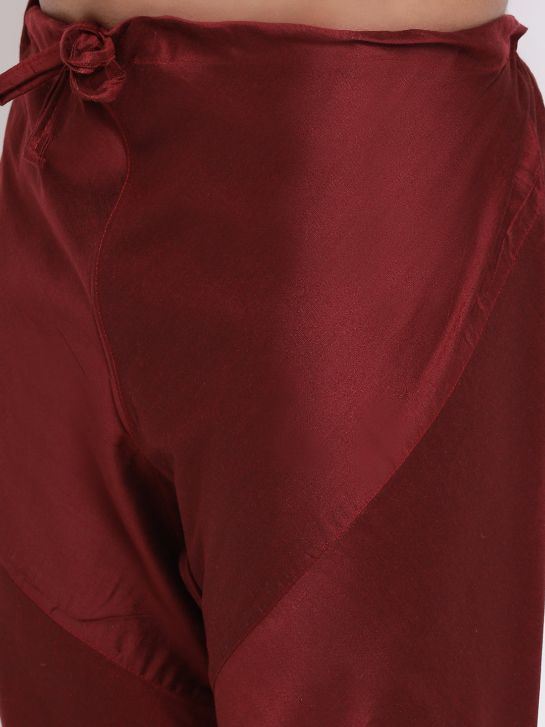 Full Sleeve Woven Kurta and Churidar Set in Dark Green Jacquard
