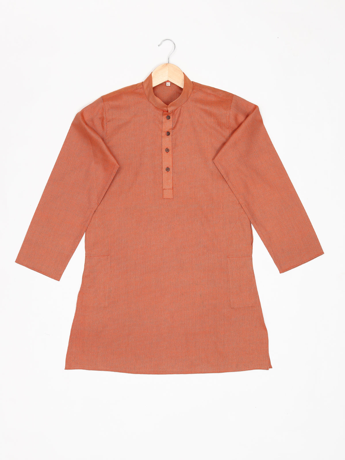 Boys Festive & Party Kurta and Pyjama Set (Brown Pack of 1)