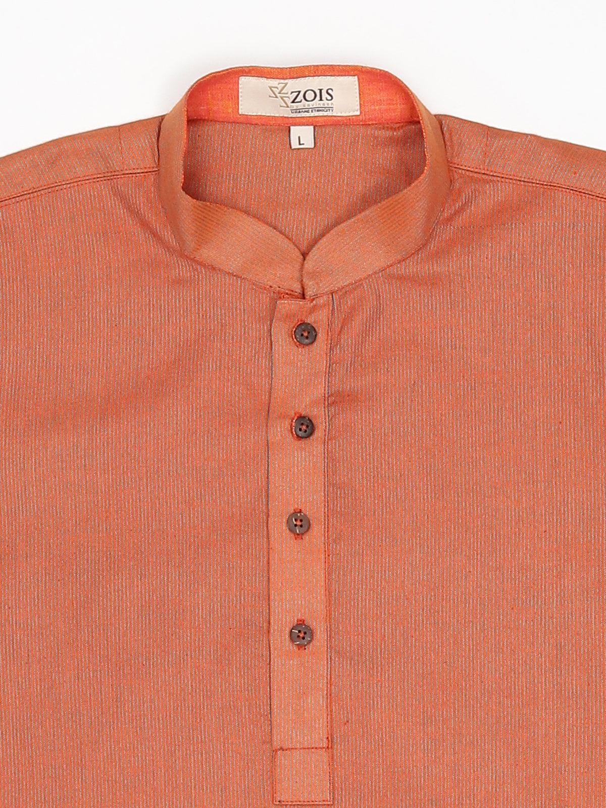 Boys Festive & Party Kurta and Pyjama Set (Brown Pack of 1)