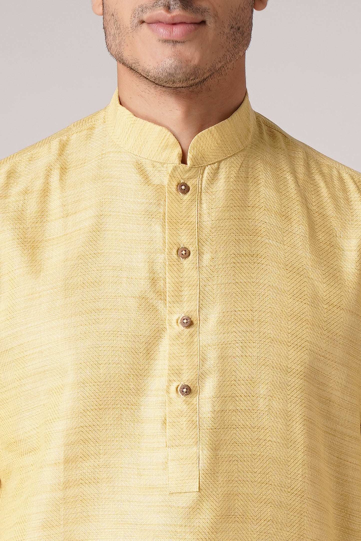 Full Sleeve Geometric Print Kurta and Churidar Set in Green Pure Cotton