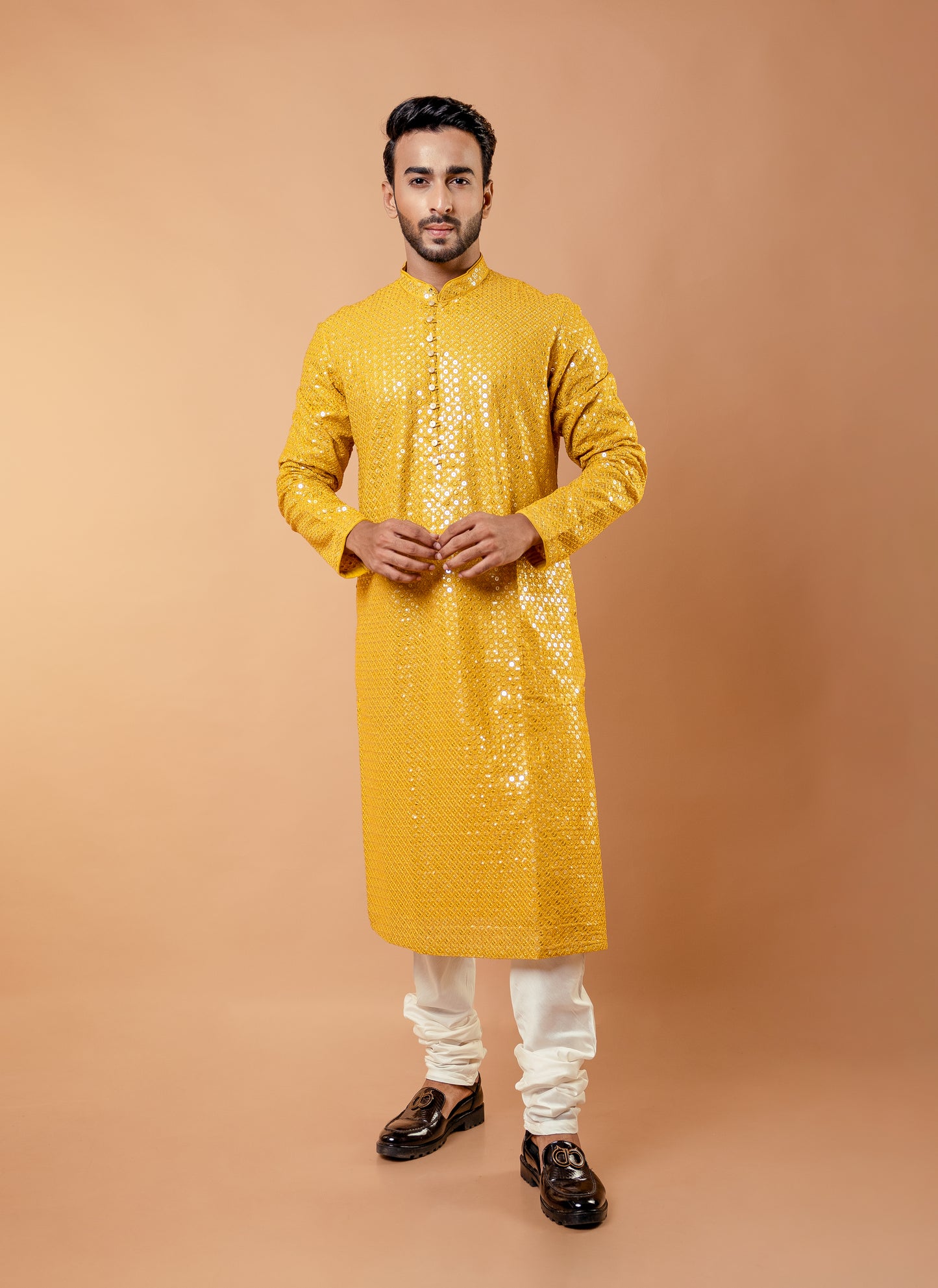 Yellow Resham Kurta