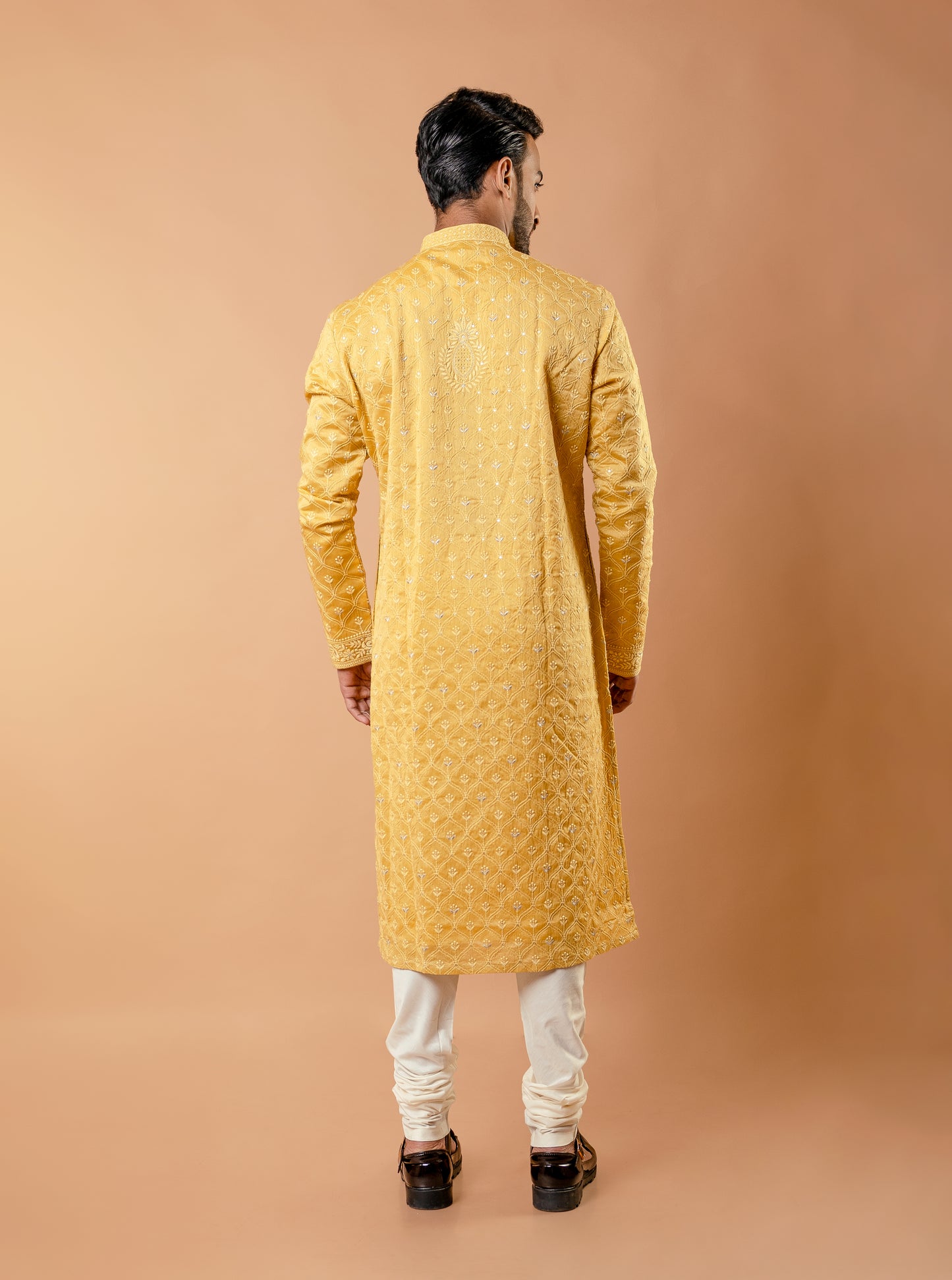 Embroidered Sunlit Yellow Kurta