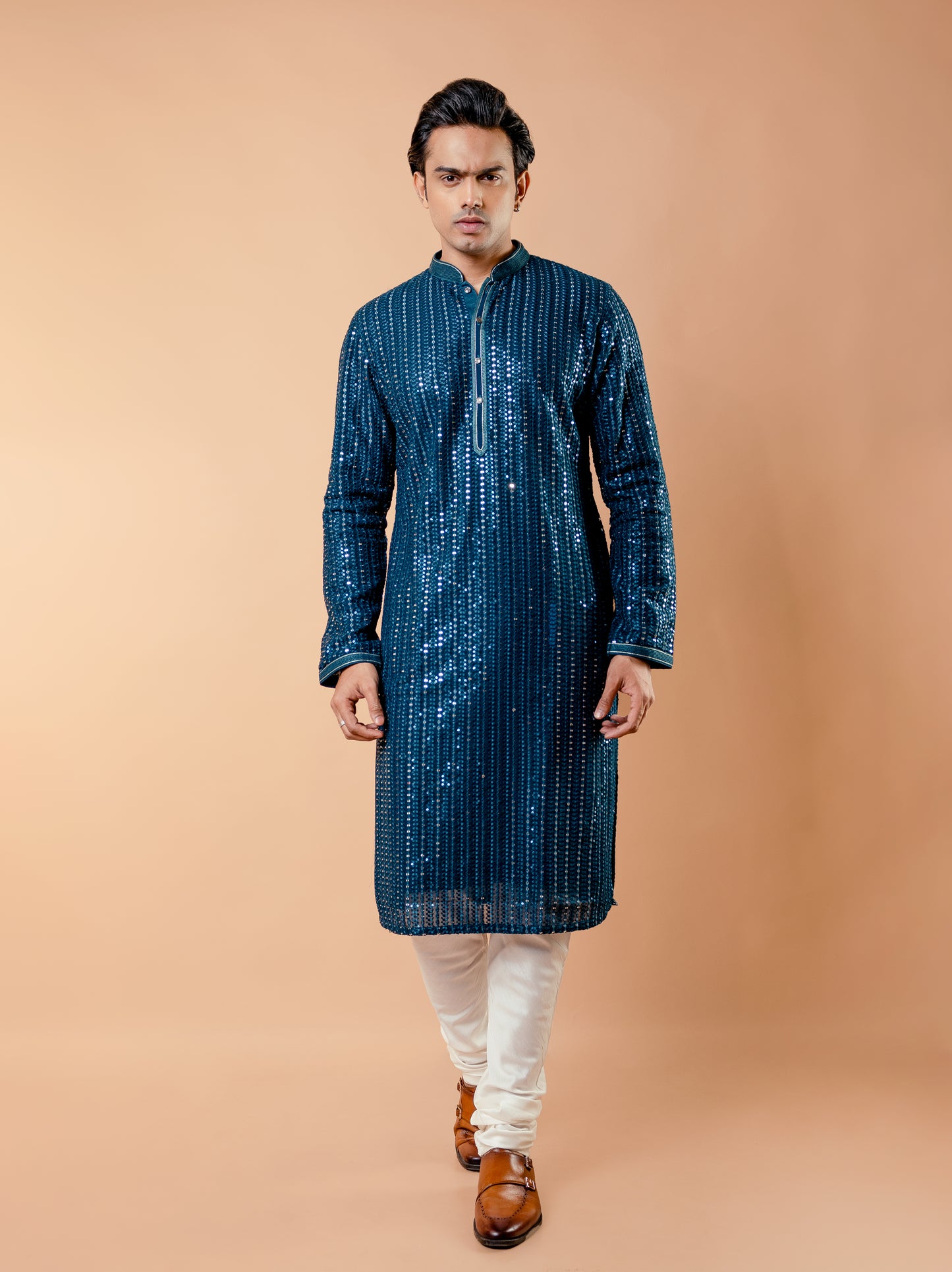 Midnight Glimmer Kurta
