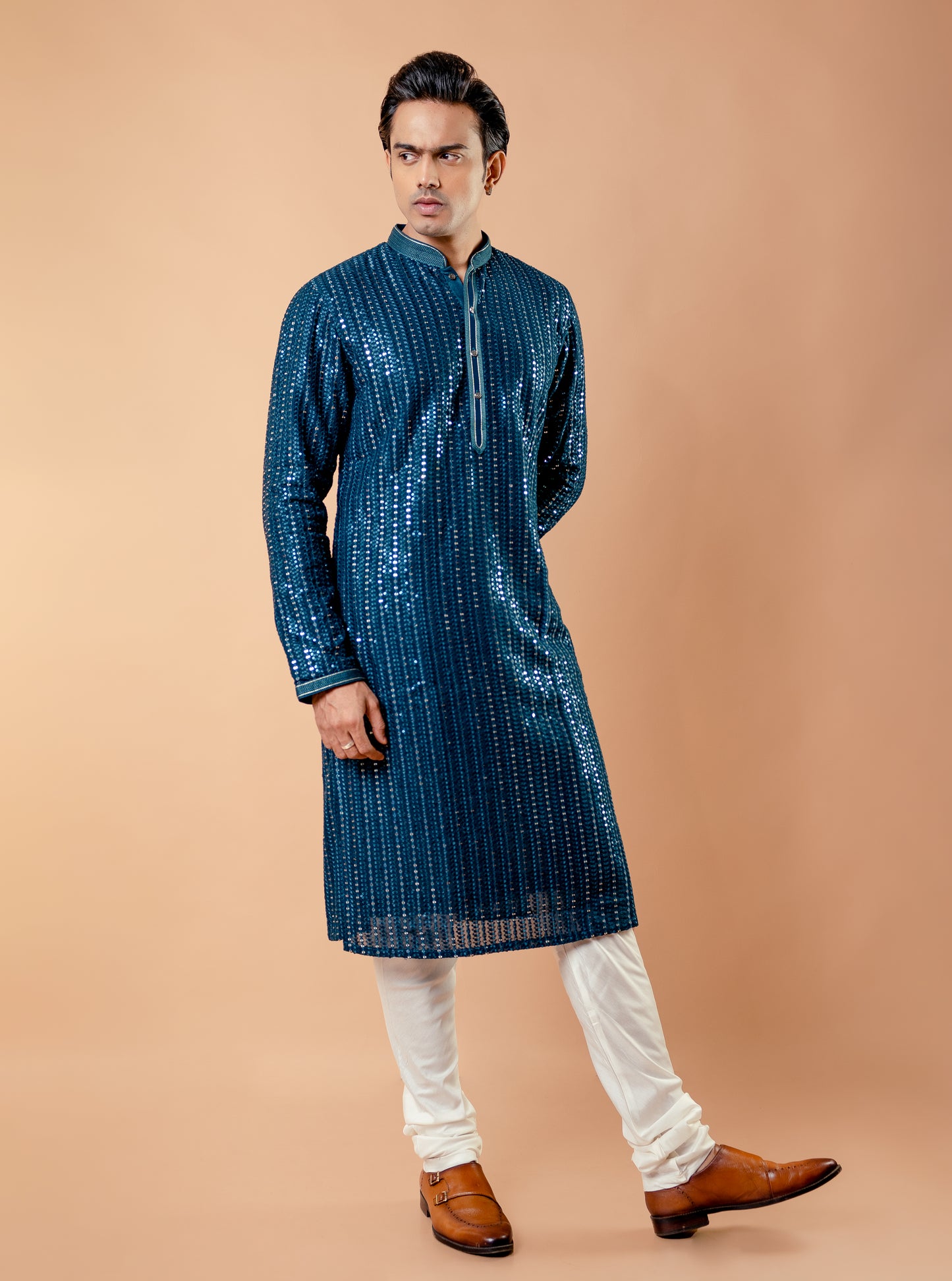 Midnight Glimmer Kurta