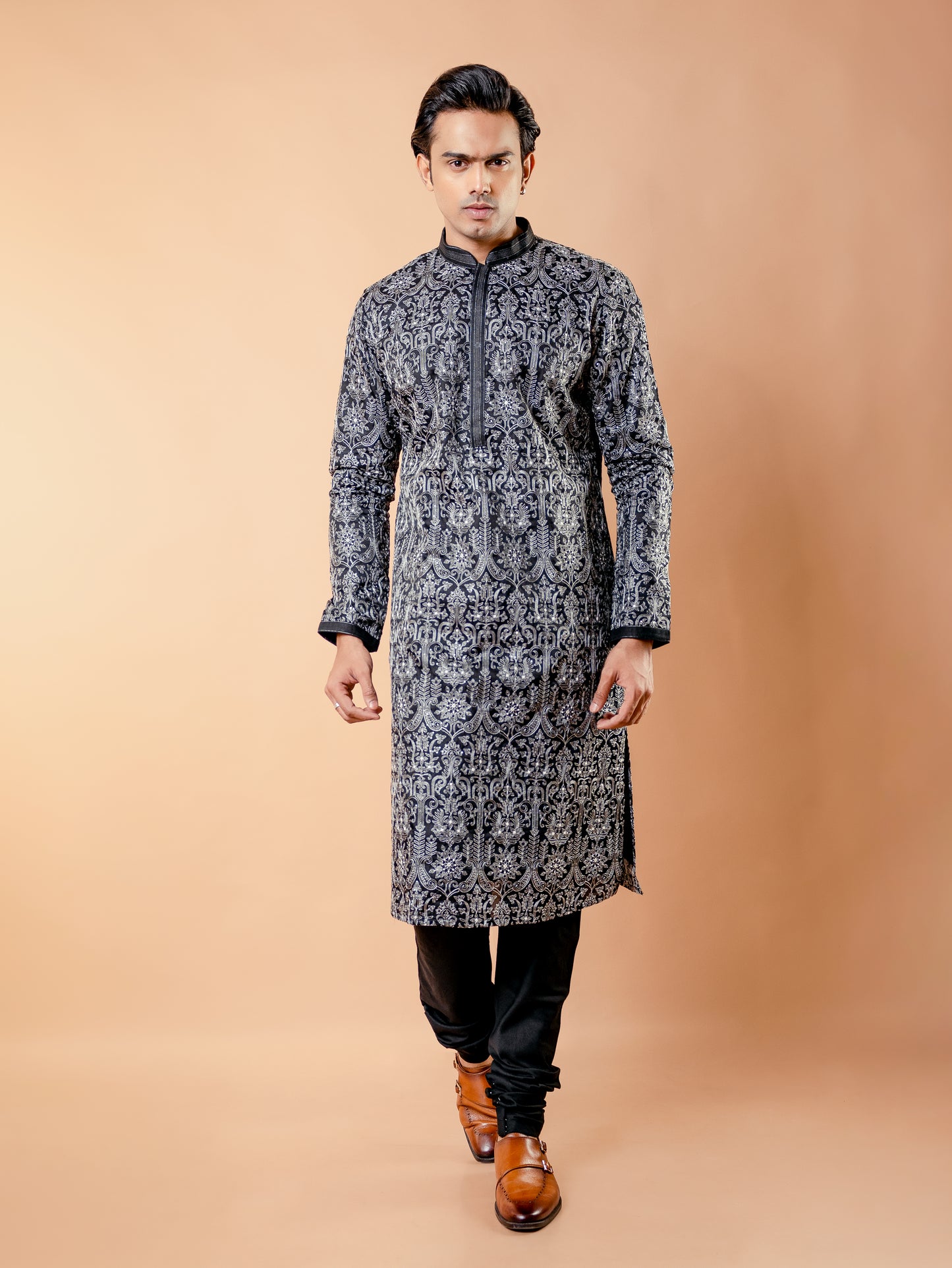 Midnight Bloom Kurta