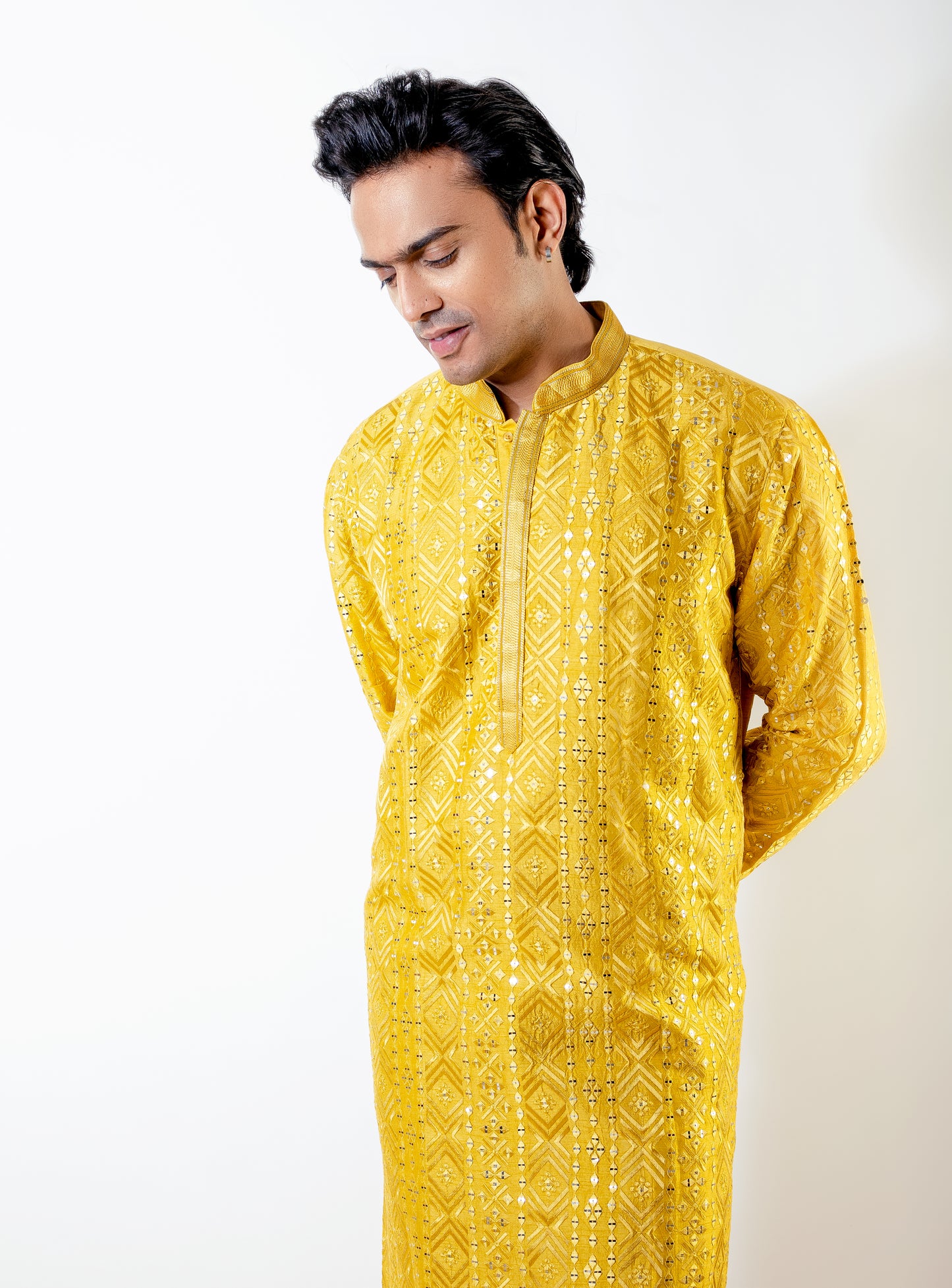 Mehndi Golden Kurta
