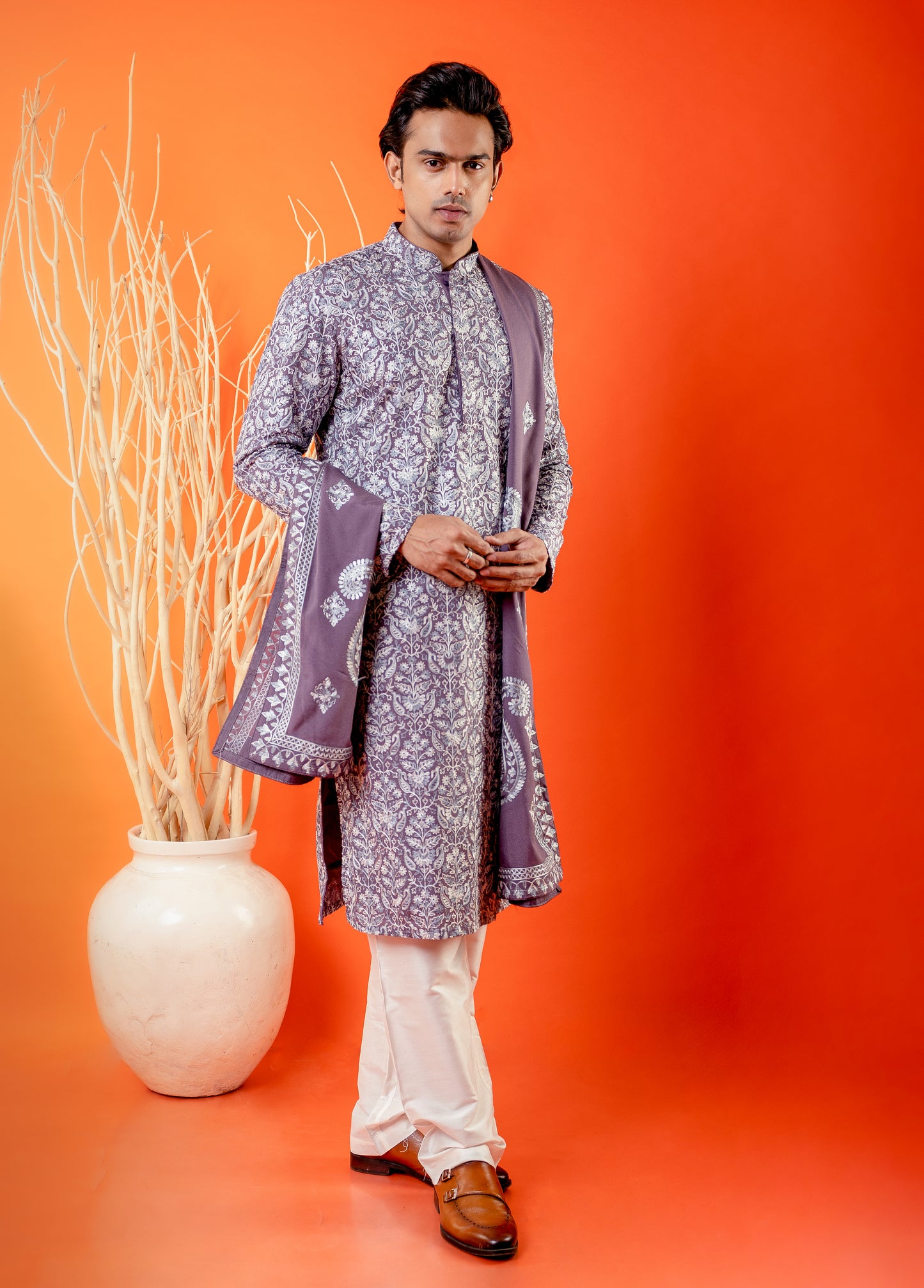 Lavender Blossom Kurta