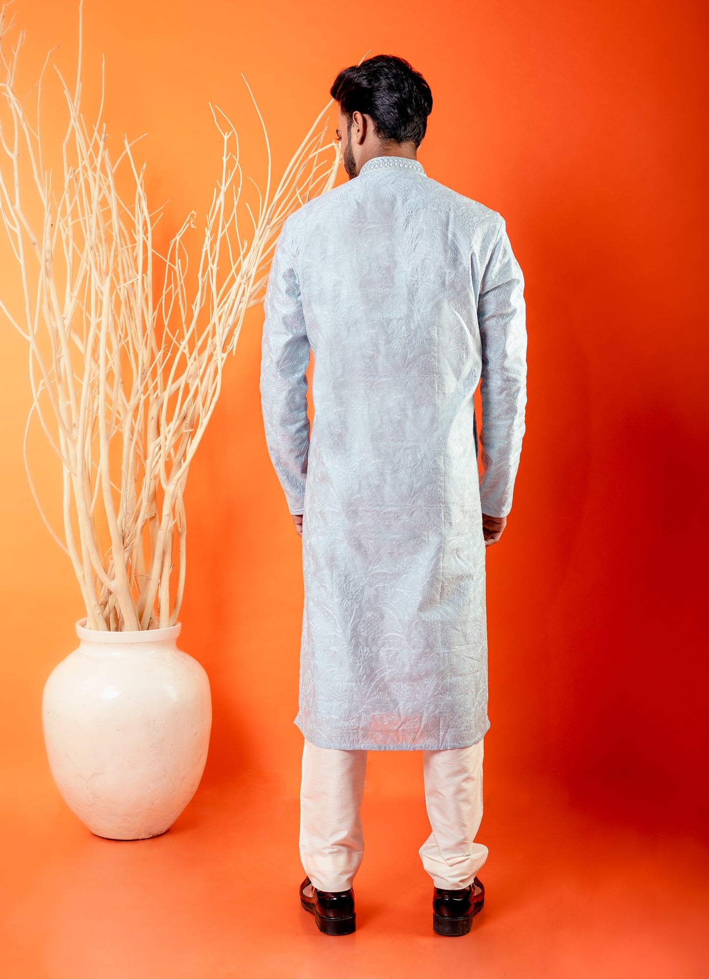 Blossom in Blue Kurta