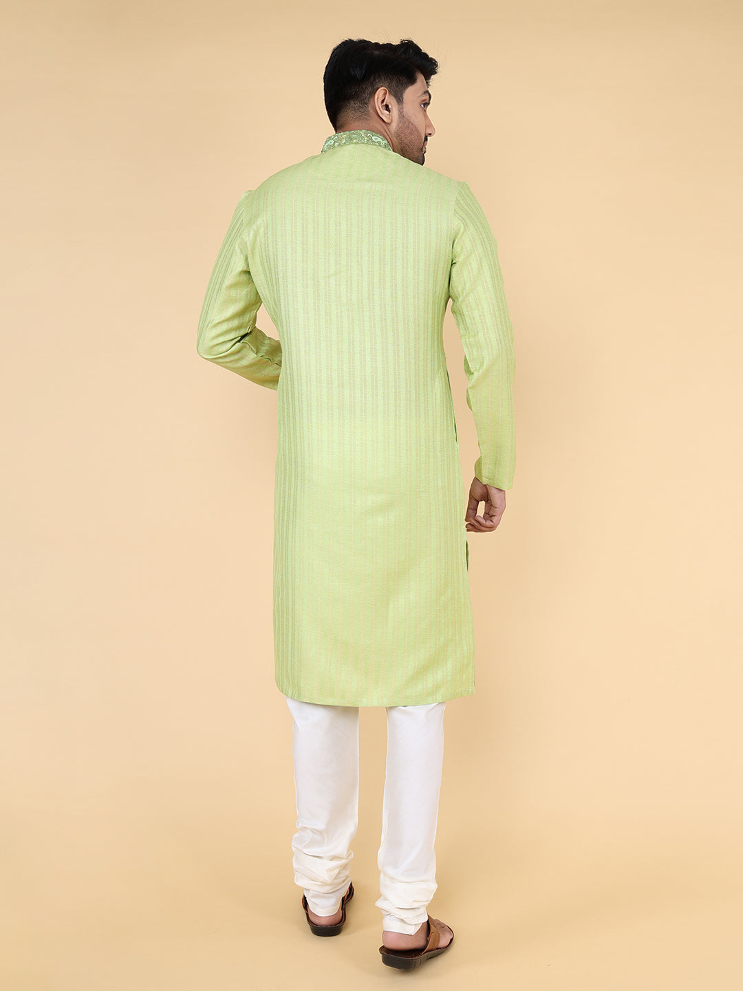 Luxe kurta - Embroidered Elegance (mint green)