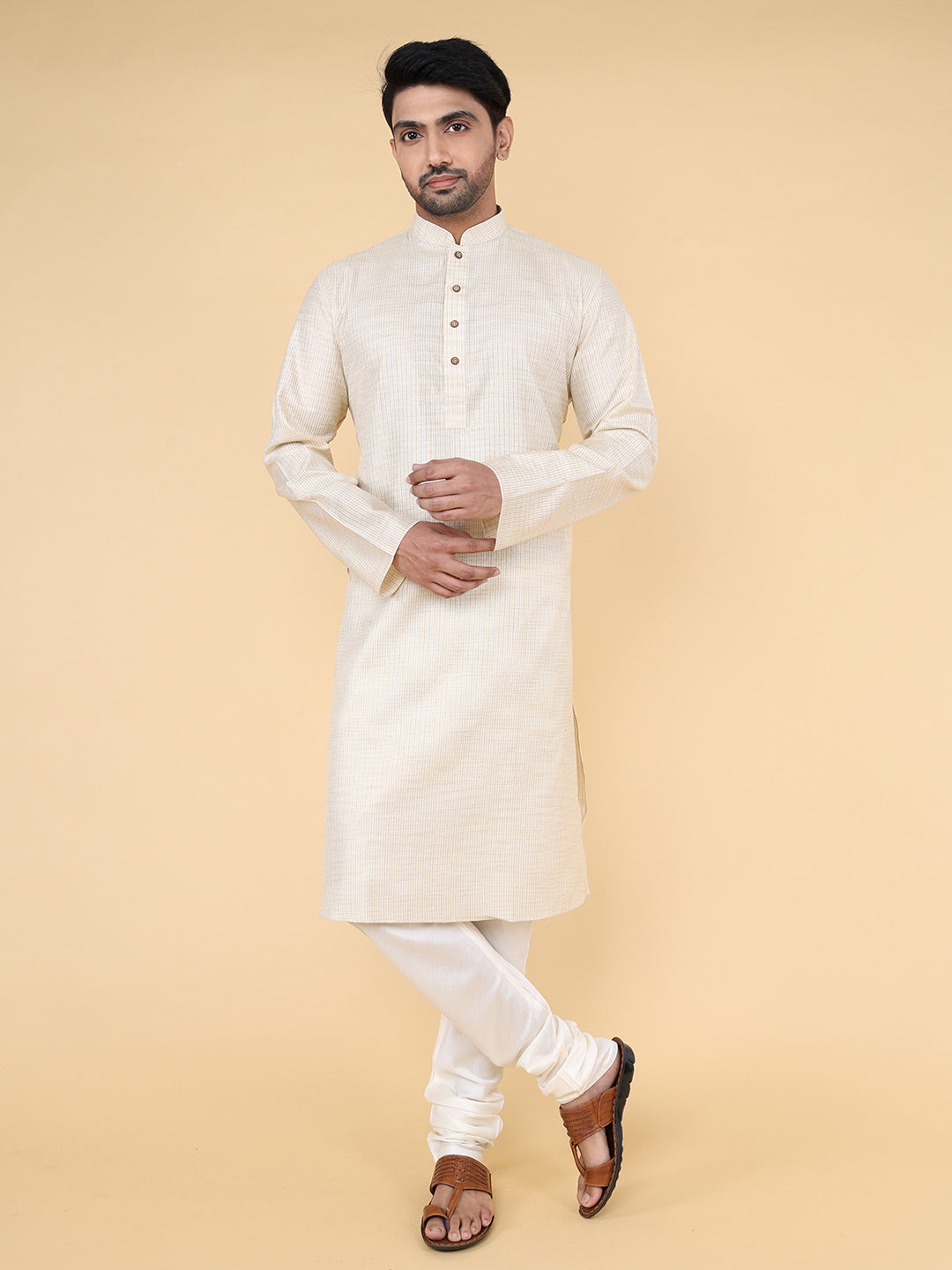 kurta regular fit (cream)