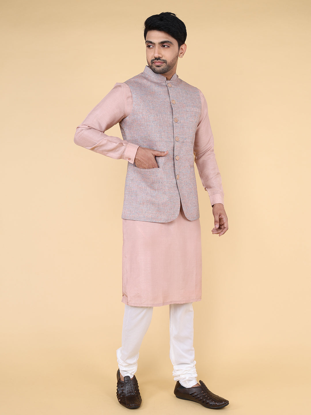 Multi colour peach Jacket