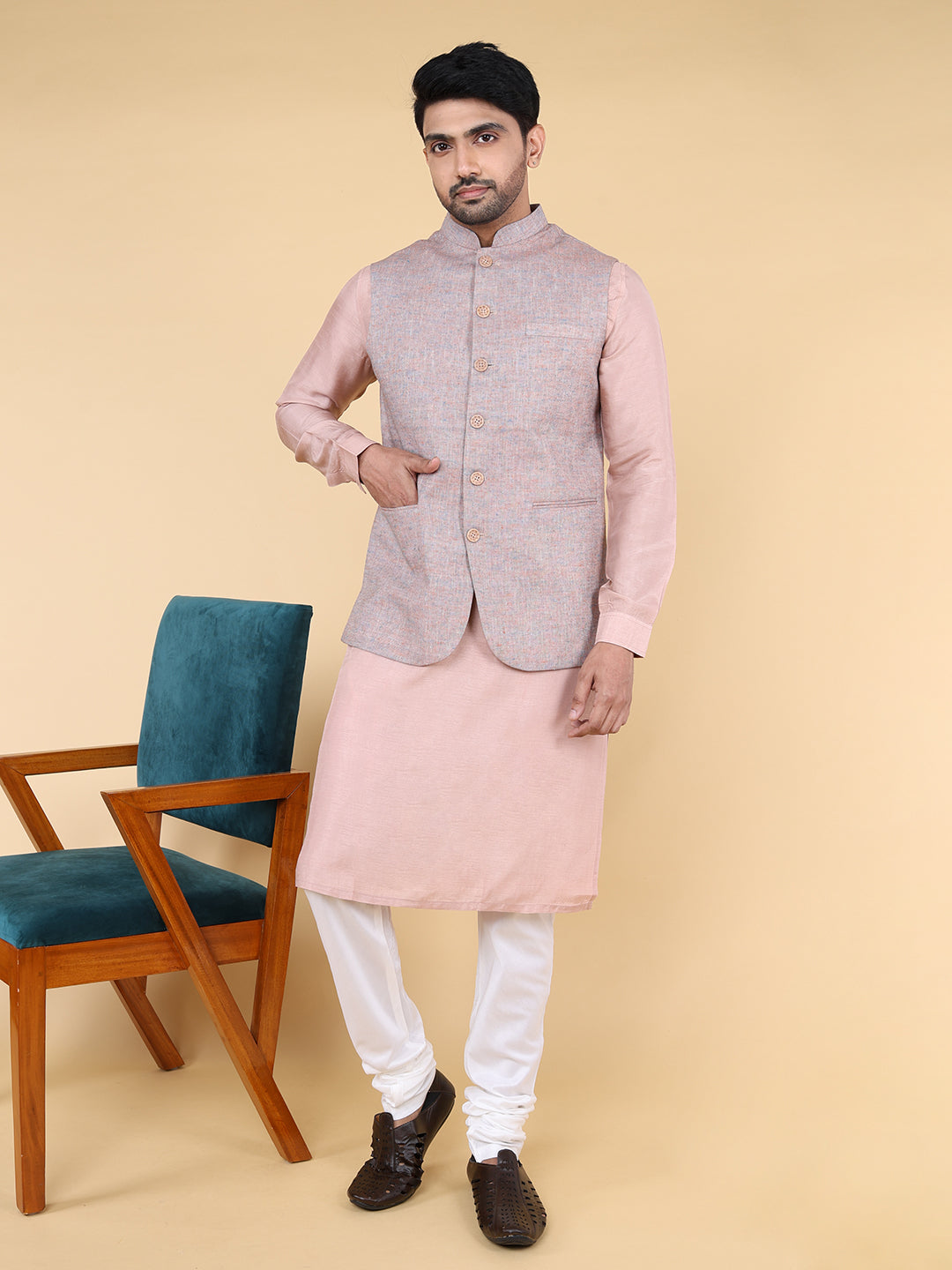 Multi colour peach Jacket