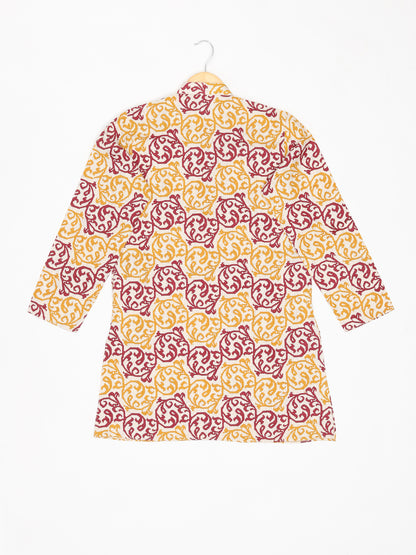 Boys Festive & Party Kurta and Pyjama Set (Multicolor Pack of 1)