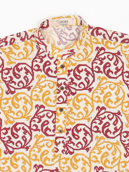 Boys Festive & Party Kurta and Pyjama Set (Multicolor Pack of 1)