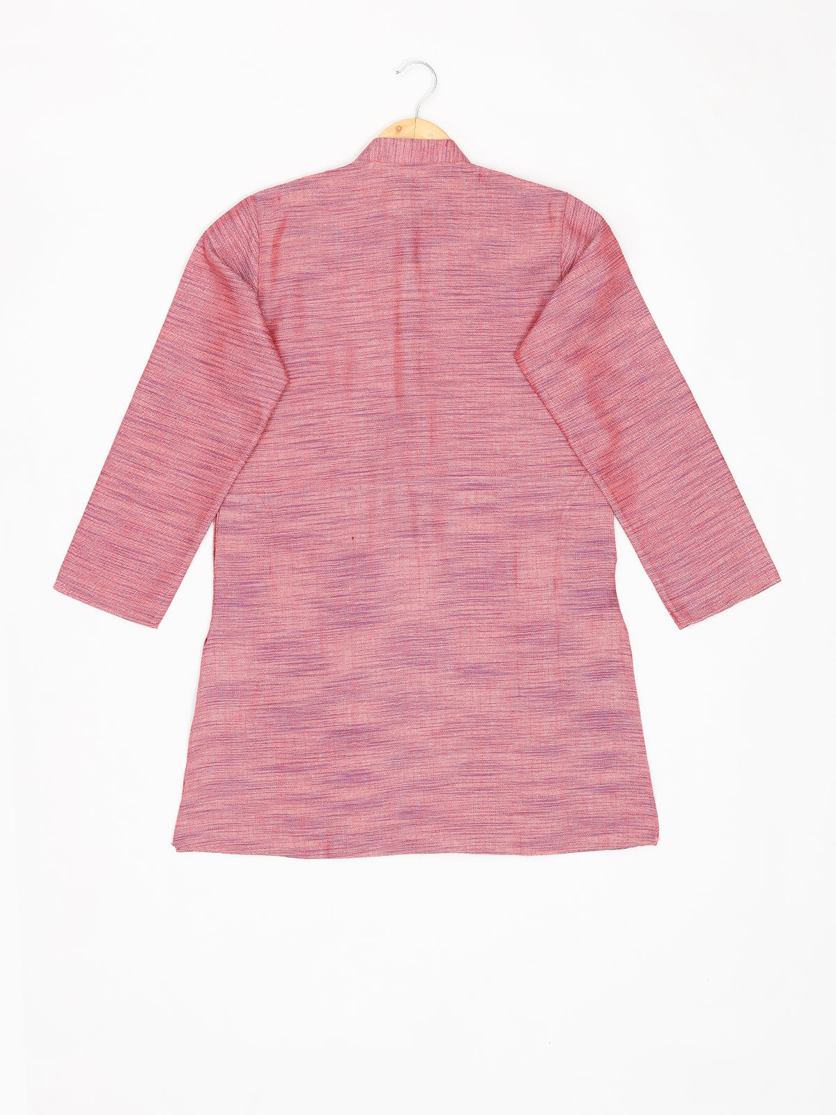 Boys Festive & Party Kurta and Pyjama Set (Pink Pack of 1)