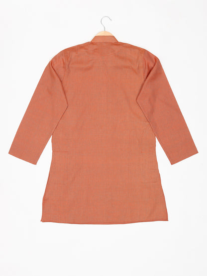 Boys Festive & Party Kurta and Pyjama Set (Brown Pack of 1)