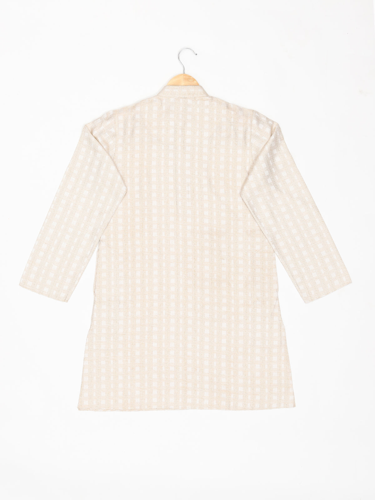 Boys Festive & Party Kurta and Pyjama Set (White Pack of 1)