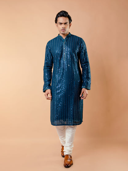 Midnight Glimmer Kurta