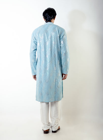Sky Gleam Kurta