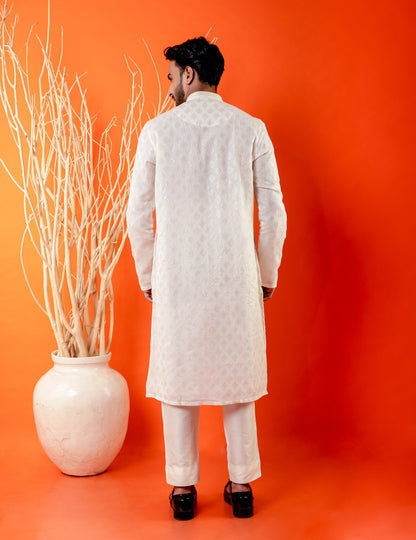 Elegant Ivory Kurta