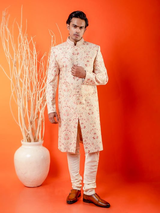 Ivory Elegance Sherwani