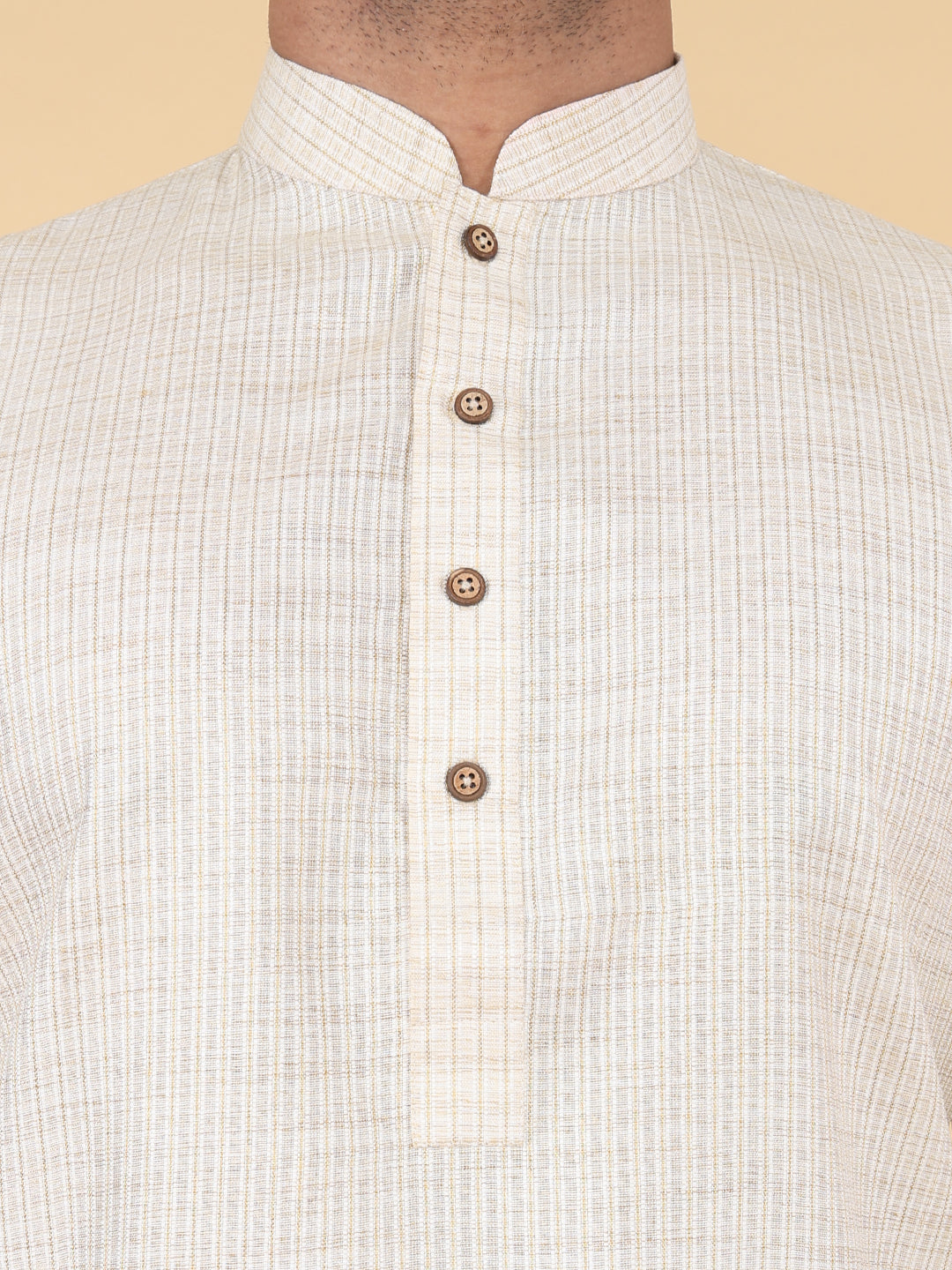 kurta regular fit (cream)