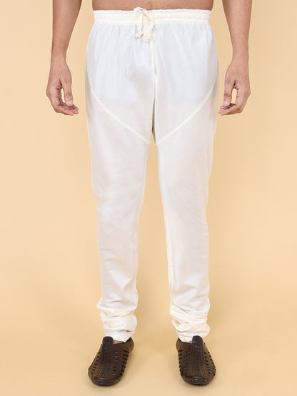 Zois Men Kurta Pyjama Set (Light Beige)