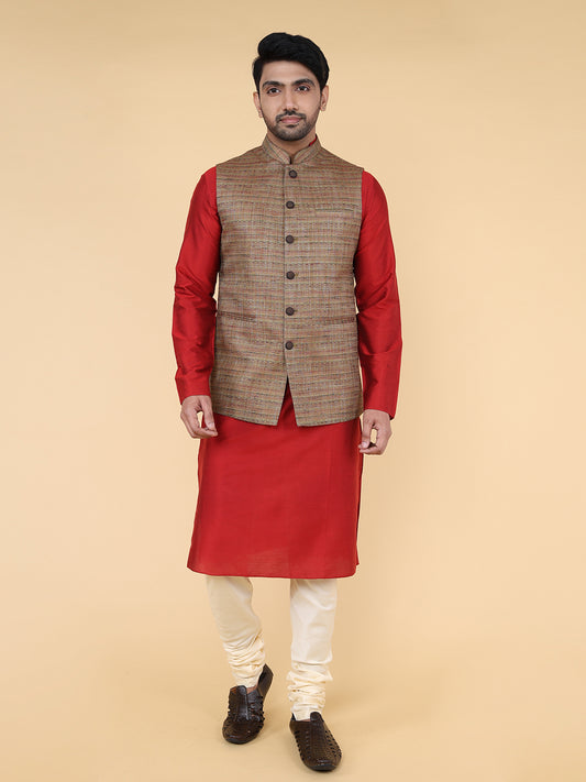 Khakhi multi color Jacket