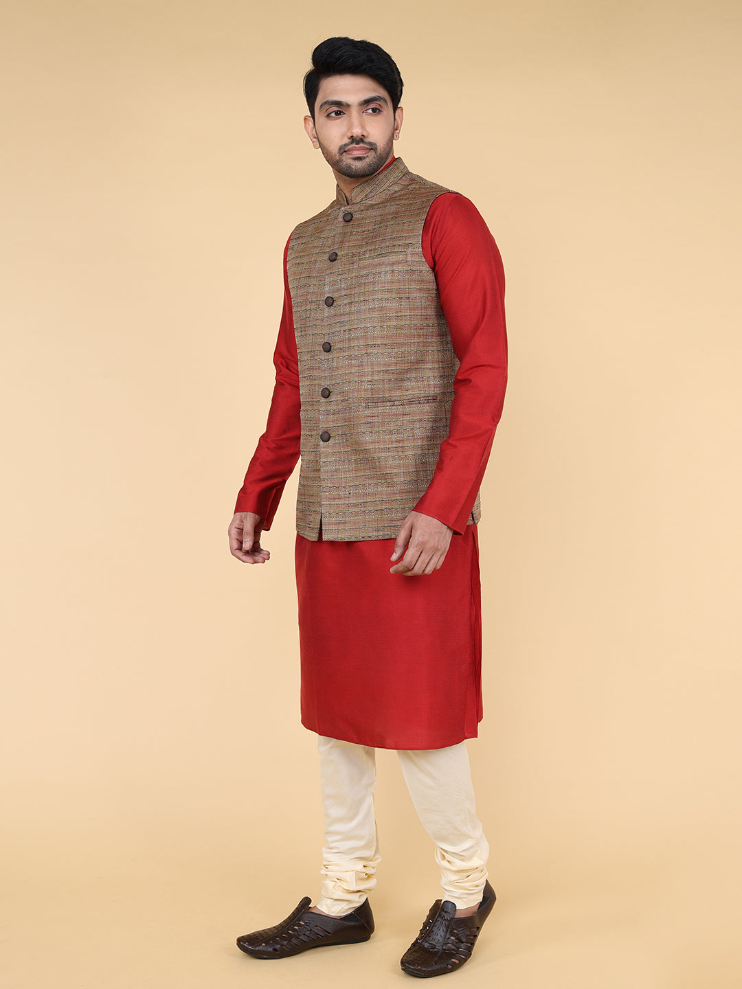Khakhi multi color Jacket