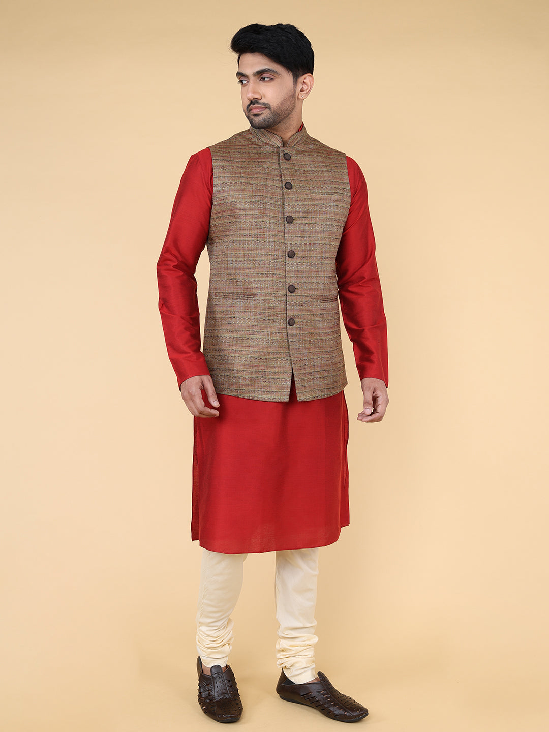 Khakhi multi color Jacket