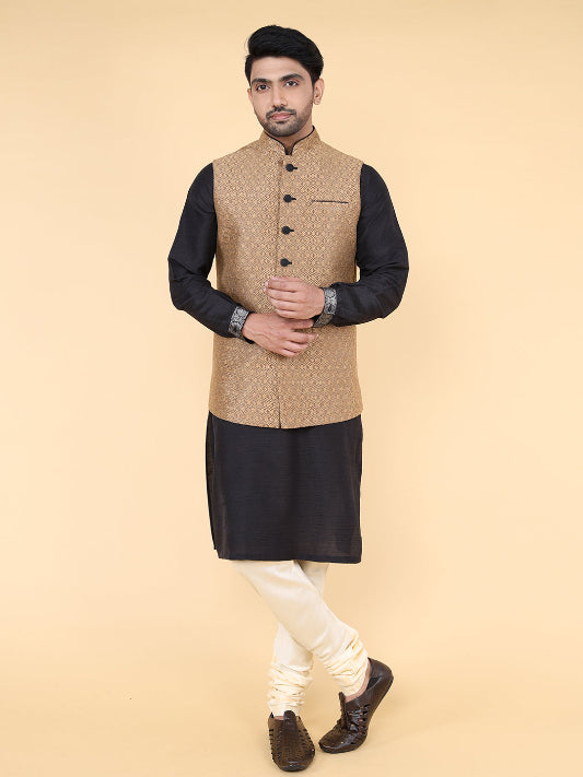 Beige and black Jacket